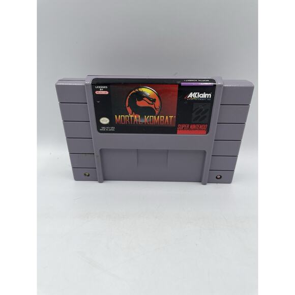 Mortal Kombat SNES Cartridge Only- Tested - Picture 1 of 4